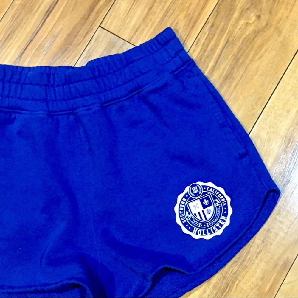 Hollister royal blue sweat shorts summer athlesiure pool nautical beach …